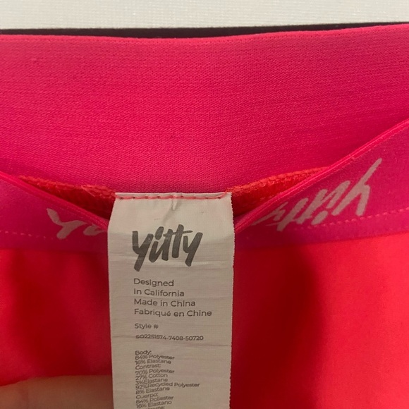 Yitty hot pink high rise biker shorts - Picture 6 of 7